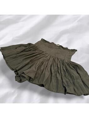 KOCH green smocked skort XS